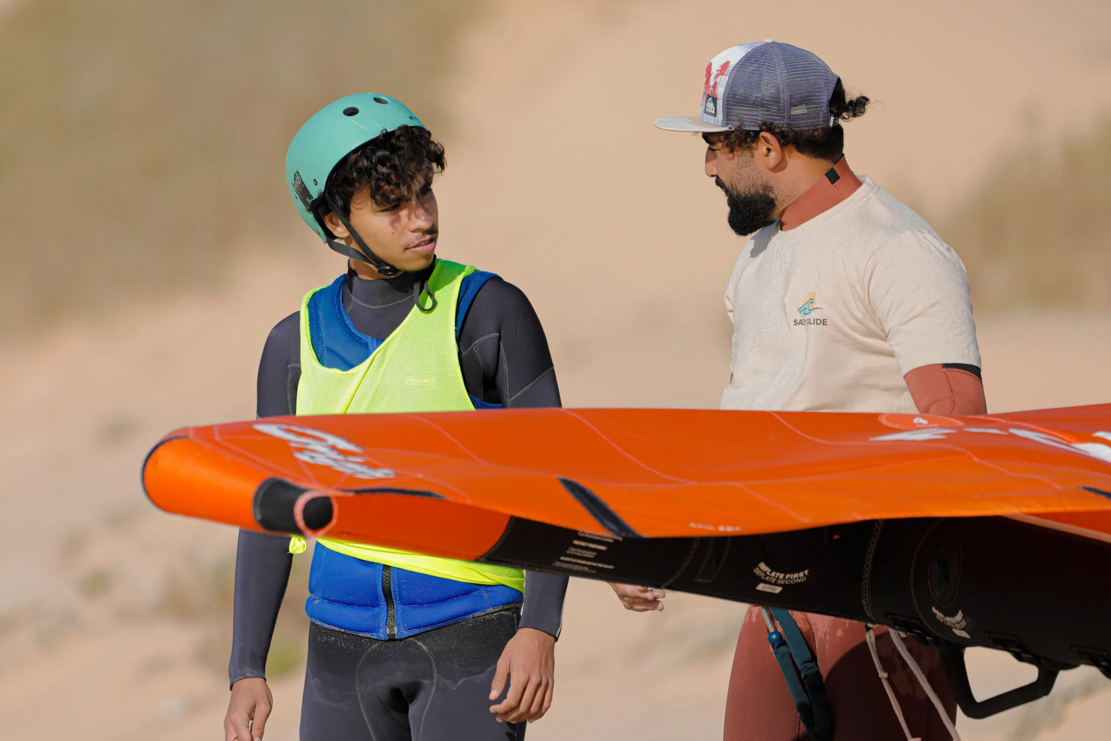 Cours de wingfoil à Dakhla